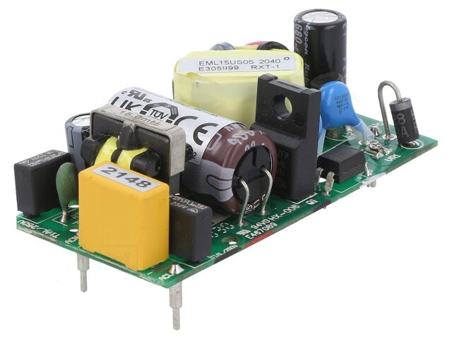 Voedingseenheid: schakelende; 15W; 120÷370VDC; 85÷264VAC; OUT: 1 Voedingseenheid: schakelende; 15W; 120÷370VDC; 85÷264VAC; OUT: 1